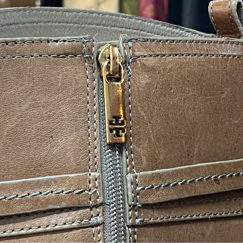 TORY BURCH Teresa Riding Boots Brown Leather Sz 9.5 - Picture 6 of 14